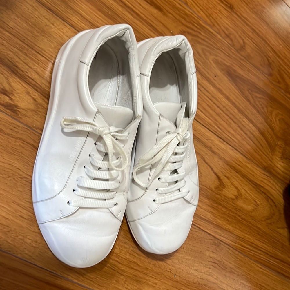 Jil Sander white soft women’s sneakers. Made in Italy. Size 37